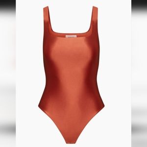 Aritzia Satinette Squareneck bodysuit NWT